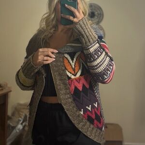 Desigual Colorful Knit Cardigan